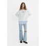 CONTRAST EMBROIDERED - Sweatshirt - white