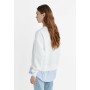 CONTRAST EMBROIDERED - Sweatshirt - white