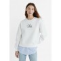 CONTRAST EMBROIDERED - Sweatshirt - white