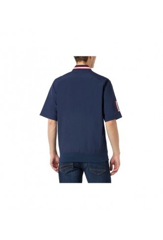 Champion t-shirt zip bleu