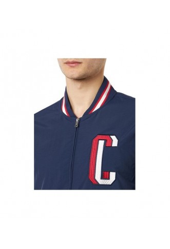 Champion t-shirt zip bleu