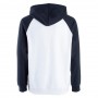 SWEAT SHIRT A CAPUCHE HOMME ET FEMME DC SHOES NOVA RAGLAN BLANC ET NOIR