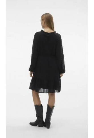 Kleid VMEMMA L/S DOBBY SHORT DRESS WVN EXP