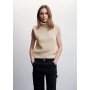 Turtleneck knitted gilet