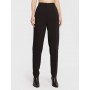 Black Slim Fit Fabric Trousers