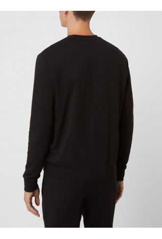 Cotton sweatshirt in black