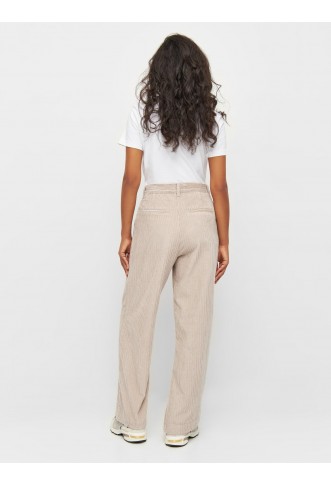 POSEY wide high-rise irregular corduroy pants