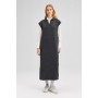 Polo Collar Sleeveless Knit Dress