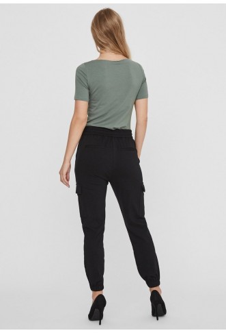 VMEVA ELASTIC DETAIL PANT - Cargo trousers