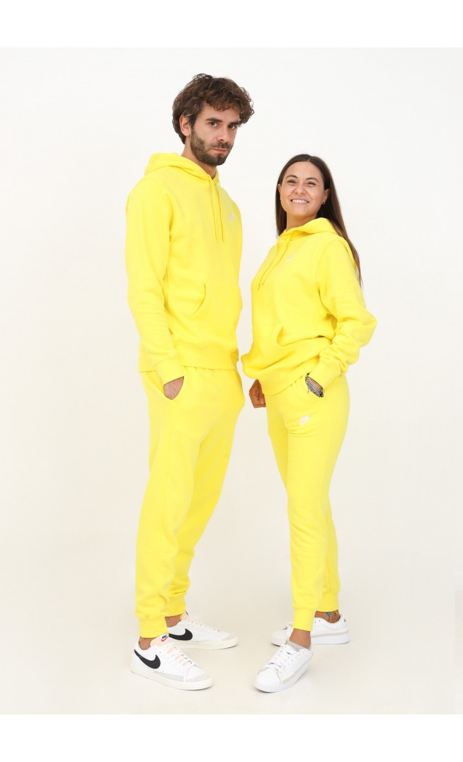 Yellow sweatpants with logo for men and women