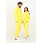 Yellow sweatpants with logo for men and women