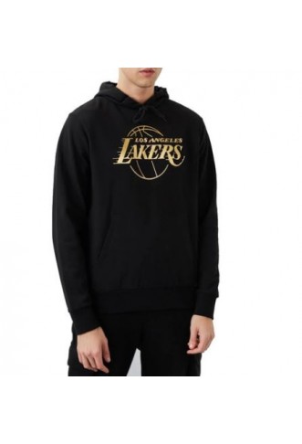 New Era NBA LA Lakers Logo Foil Print "Black-Gold Metallic"