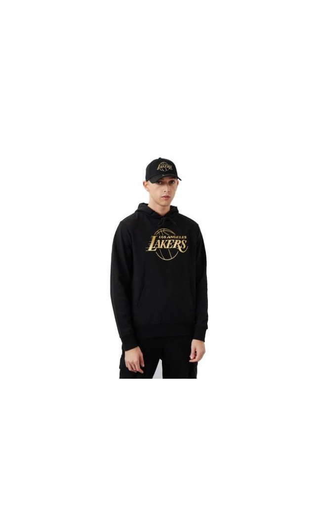 New Era NBA LA Lakers Logo Foil Print "Black-Gold Metallic"