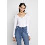 BASIC LONG SLEEVE TOP - Long sleeved top - white