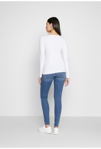 BASIC LONG SLEEVE TOP - Long sleeved top - white