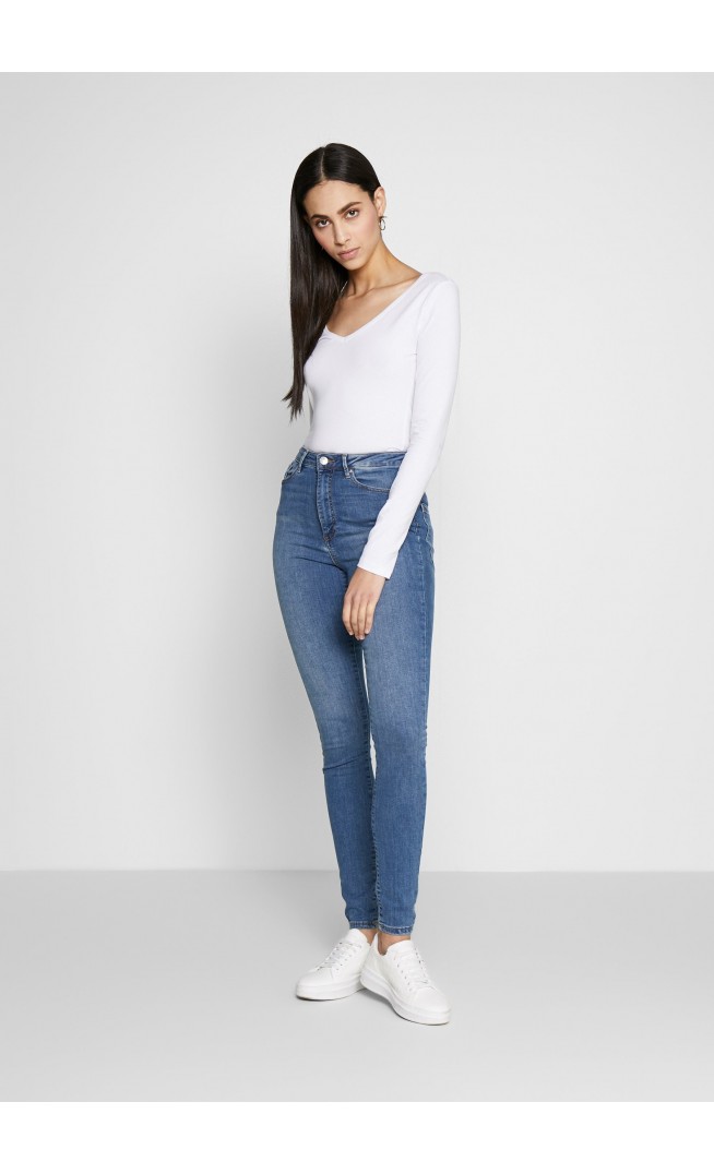 BASIC LONG SLEEVE TOP - Long sleeved top - white