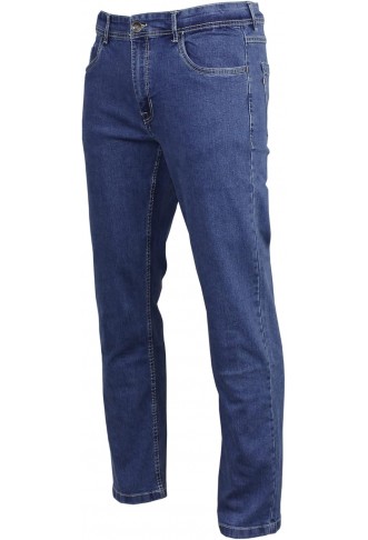 Henson & Henson Mens Denim Work Trousers Straight Leg