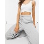 Stradivarius wide leg jogger in grey