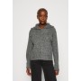 ZIP SWEATER - Strikkegenser - dark grey melange