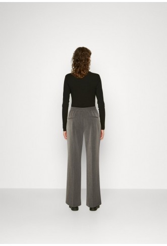 PHILLIPA PRESS - Trousers - dark grey melange