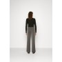 PHILLIPA PRESS - Trousers - dark grey melange