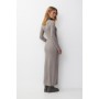 Long soft knitted dress with cut-out detail