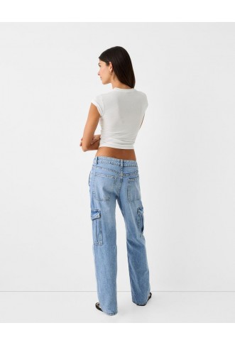 Straight cargo jeans