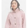 Petite Mid Pink Plain Double Pocket Shacket