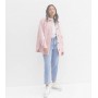 Petite Mid Pink Plain Double Pocket Shacket