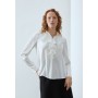 Button-down blouse - white