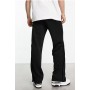 Weekday Raheem smart jersey trousers with side poppers in black