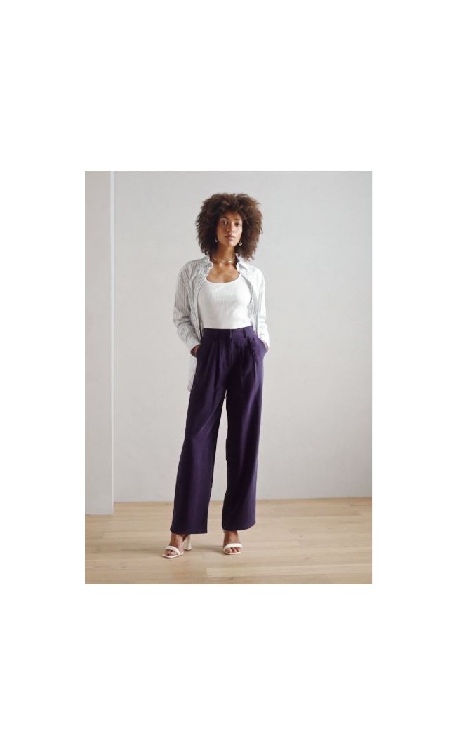 Anna Field Trousers - dark blue