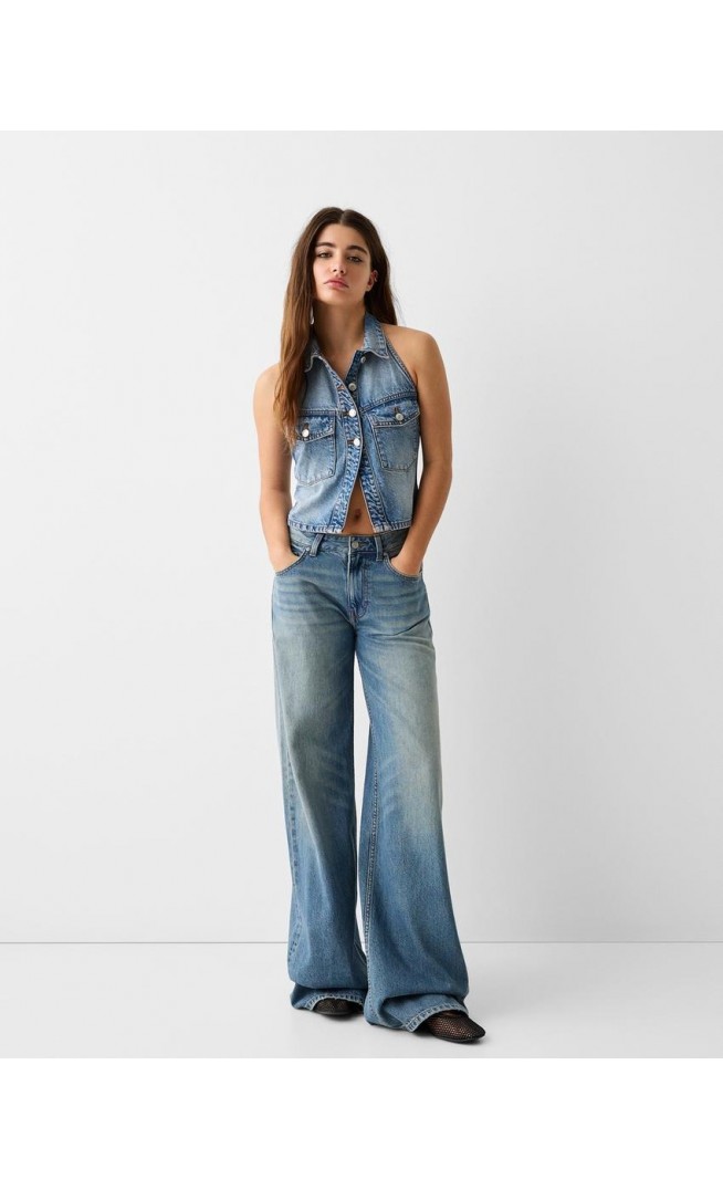 Wide leg jeans