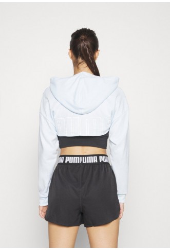 FIT MOVE CROP HOODIE - Hoodie - icy blue