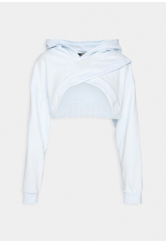 FIT MOVE CROP HOODIE - Hoodie - icy blue