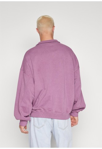 MOCK NECK ZIP CREST - Sweater - purple