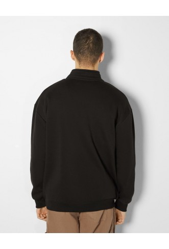 High neck oversize sweatshirt