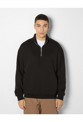 High neck oversize sweatshirt