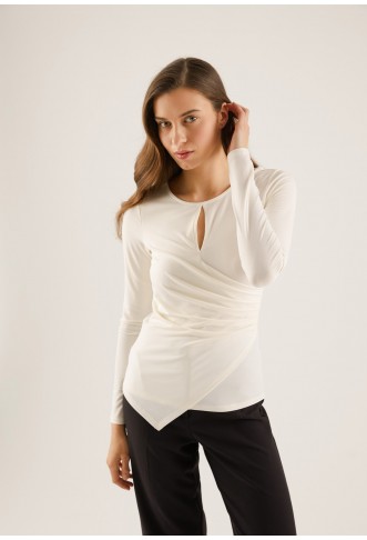 Long sleeved top - offwhite