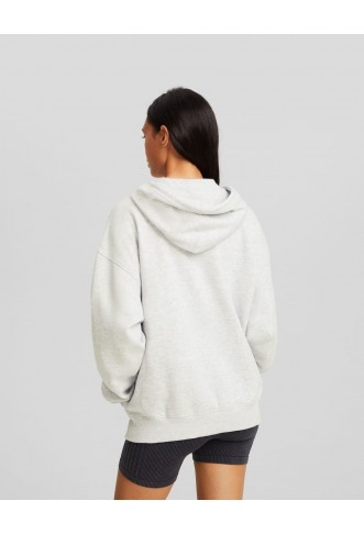 Oversize zip-up hoodie