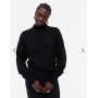 Monki Miriam high neck knitted sweater in black