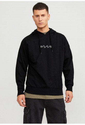 JORDOODLE HOOD UNISEX - Sweatshirt - black