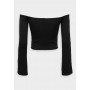 Long sleeved top - black