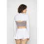 ULTRA SOFT MOCK SHRUG - Long sleeved top - white