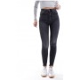 Stradivarius super high-waist skinny jean in washed black