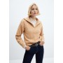 Cable-knit zip-neck sweater