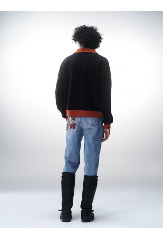 Luka Sabbat for ABOUT YOU Sweater 'Ivan' in Navy