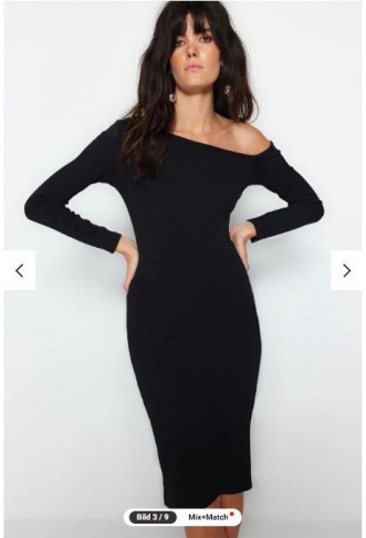 Fitted Flexible Knit Midi Pencil Dress