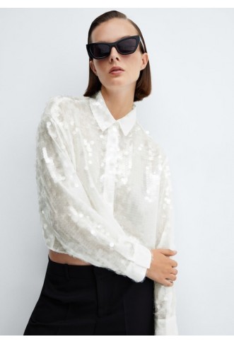 Short sequin shirt