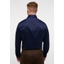 MODERN FIT Luxury Shirt in dark blue plain